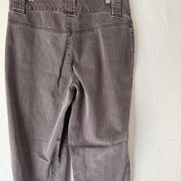St Johns Bay Pants Vintage Womens 8 Brown Straight Leg Button Tab Pockets Casual - Picture 8 of 10